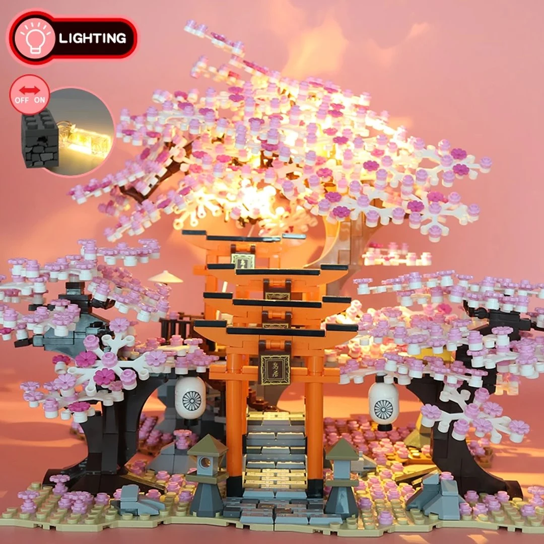 Romantic Light Up Japanese Cherry Blossom Tree Building Sets | Special Edition - Image 2
