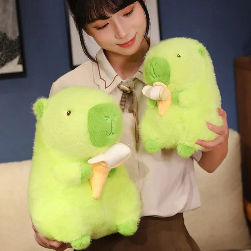 Lime Green Capybara Banana Plush - Image 5