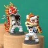 Lion & Dragon Dance Astronaut Nano Building Blocks