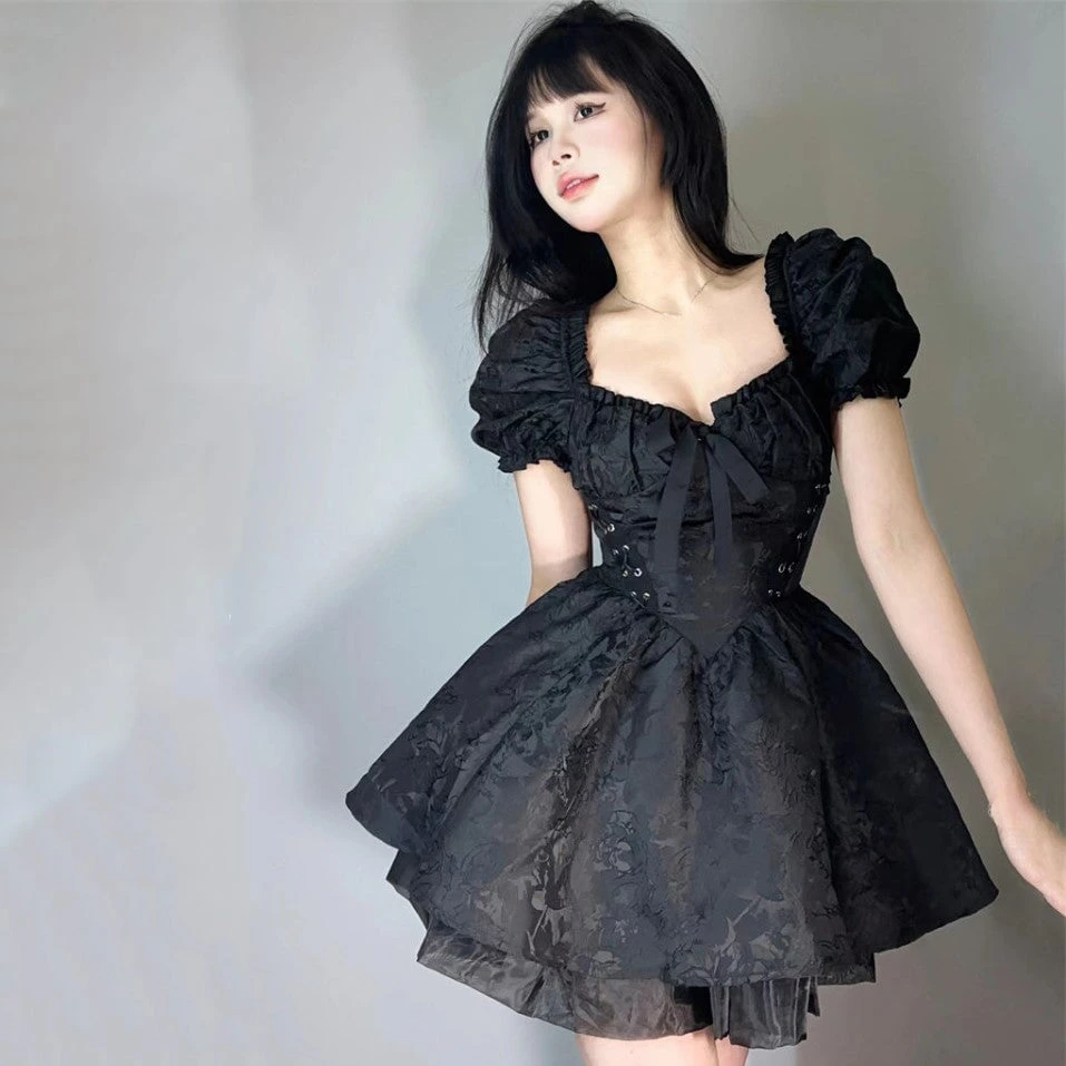 Apparel Lolita Black Mini Tutu Dress