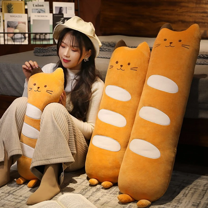 Long Baguette Cute Cat Bread Plushie - Image 3