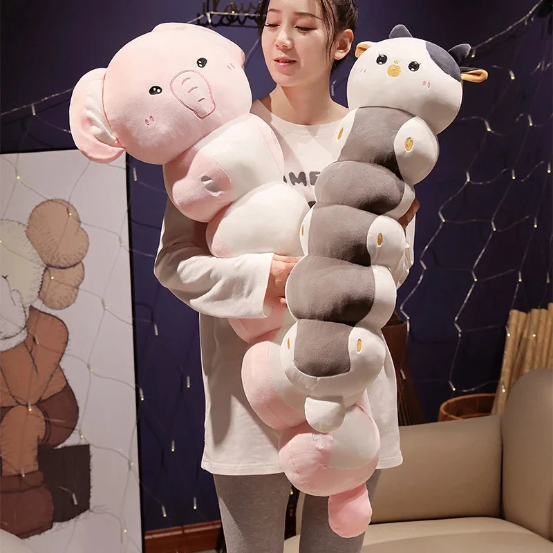 Long Caterpillar Cat Koala Elephant Plushie Collection - Image 5