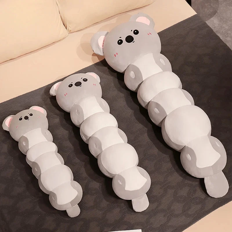 Long Caterpillar Cat Koala Elephant Plushie Collection - Image 8