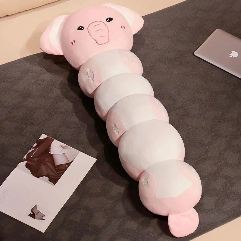 Long Caterpillar Cat Koala Elephant Plushie Collection - Image 10