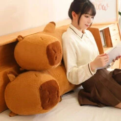 Long Fluffy Cute Capybara Plushies