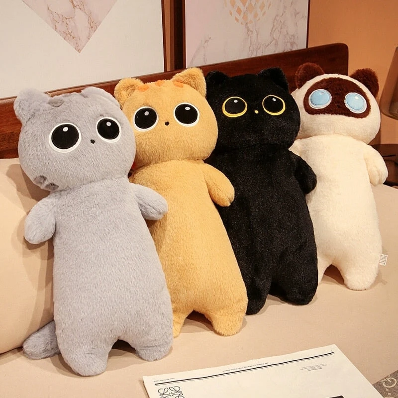 Long Fluffy Huge Cat Family Plushies
