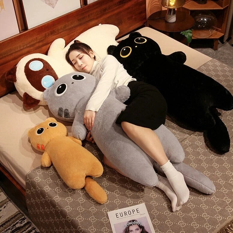 Long Fluffy Huge Cat Family Plushies - Image 15