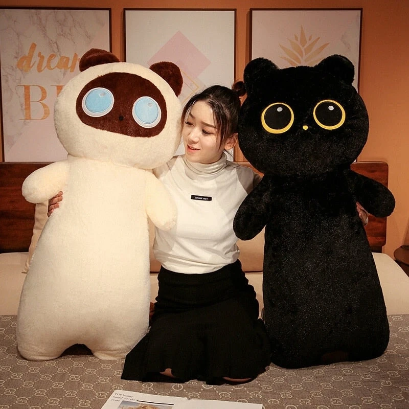 Long Fluffy Huge Cat Family Plushies - Image 3