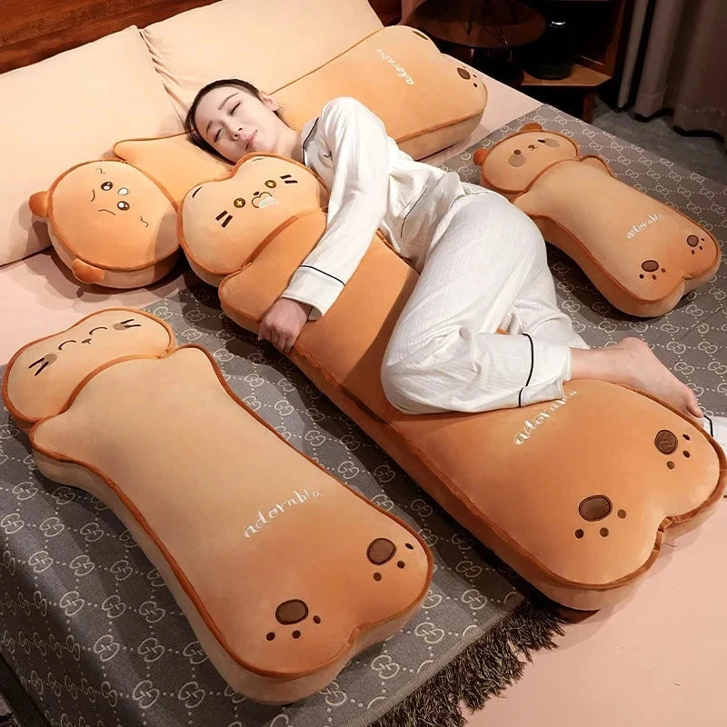 Long Kawaii Cat Bear Bread Plushies