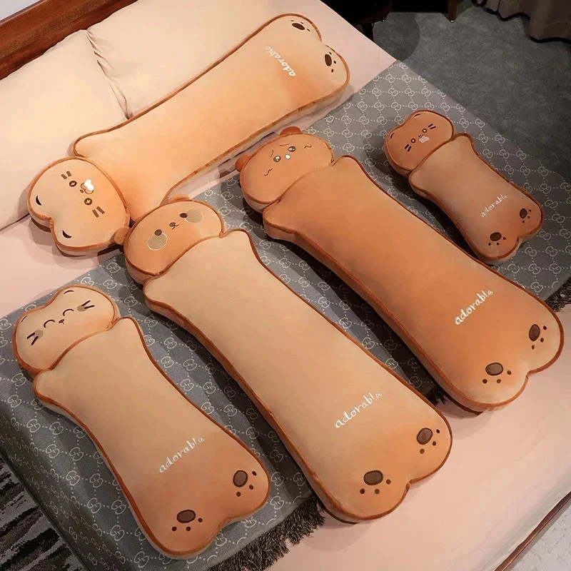 Long Kawaii Cat Bear Bread Plushies - Image 10