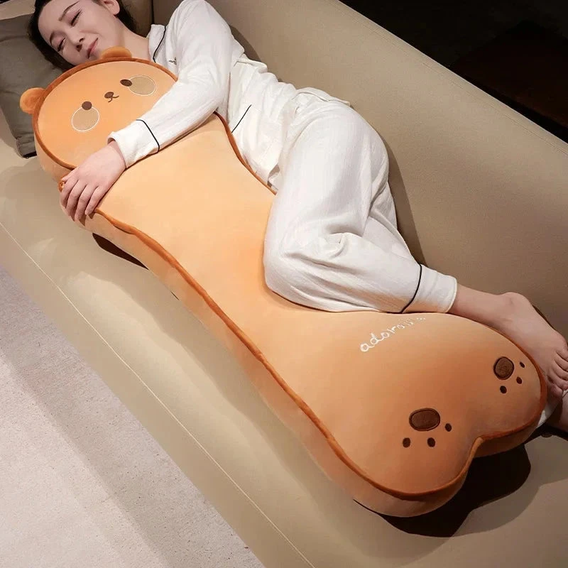 Long Kawaii Cat Bear Bread Plushies - Image 7