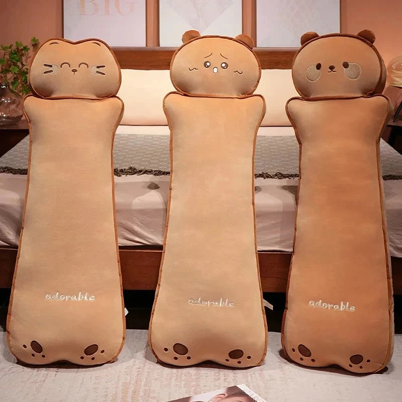 Long Kawaii Cat Bear Bread Plushies - Image 5