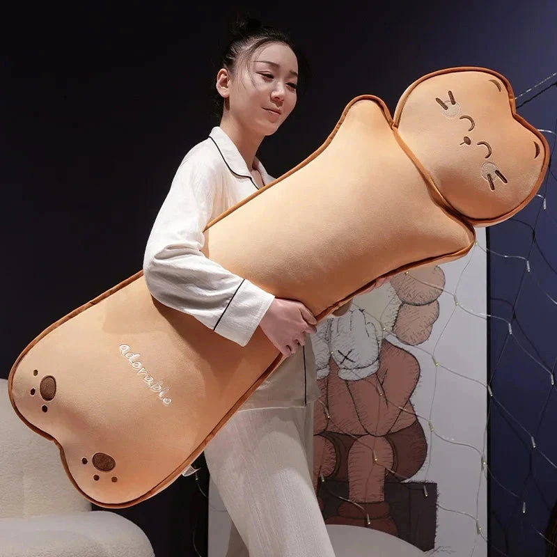 Long Kawaii Cat Bear Bread Plushies - Image 12