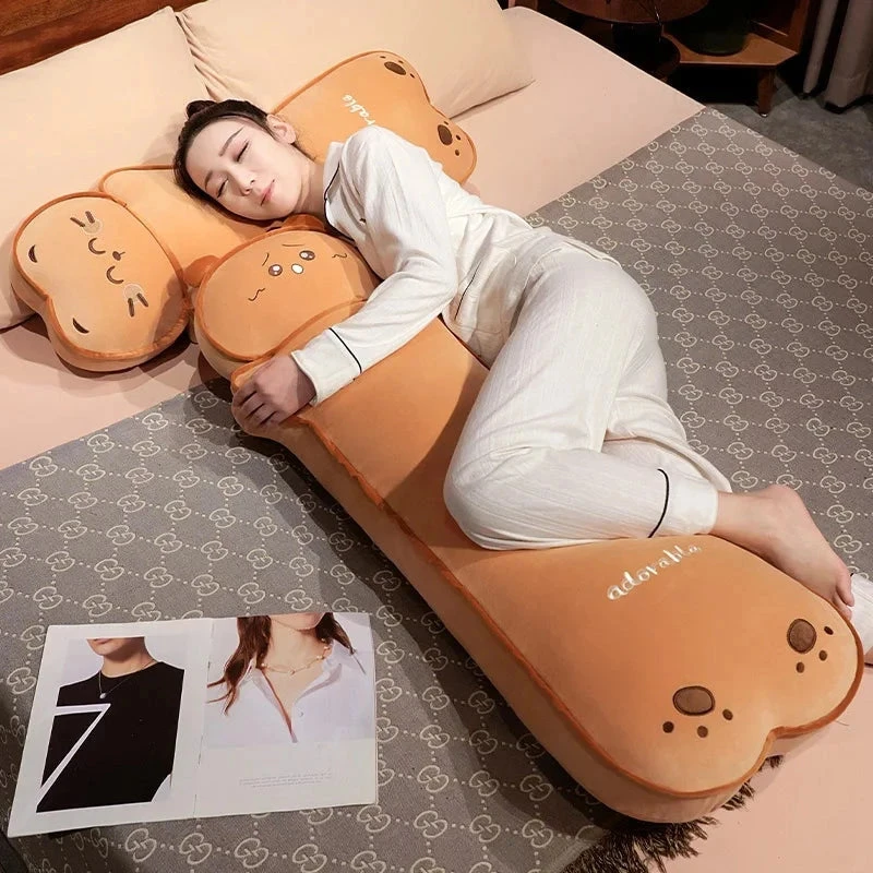 Long Kawaii Cat Bear Bread Plushies - Image 11