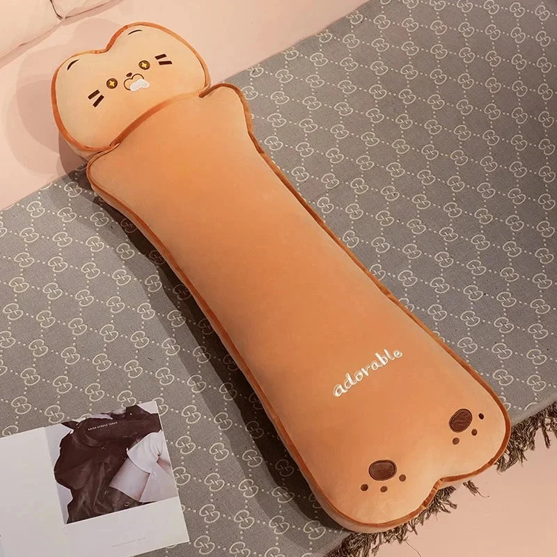 Long Kawaii Cat Bear Bread Plushies - Image 16