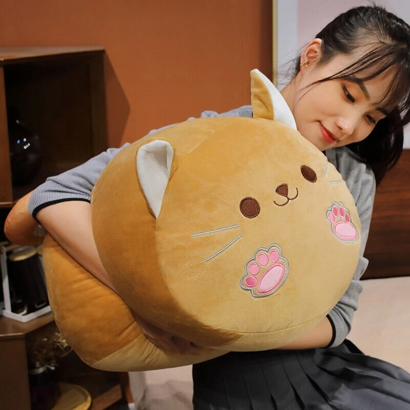 Long Kawaii Shiba Inu Cat Pillow Plush - Image 12