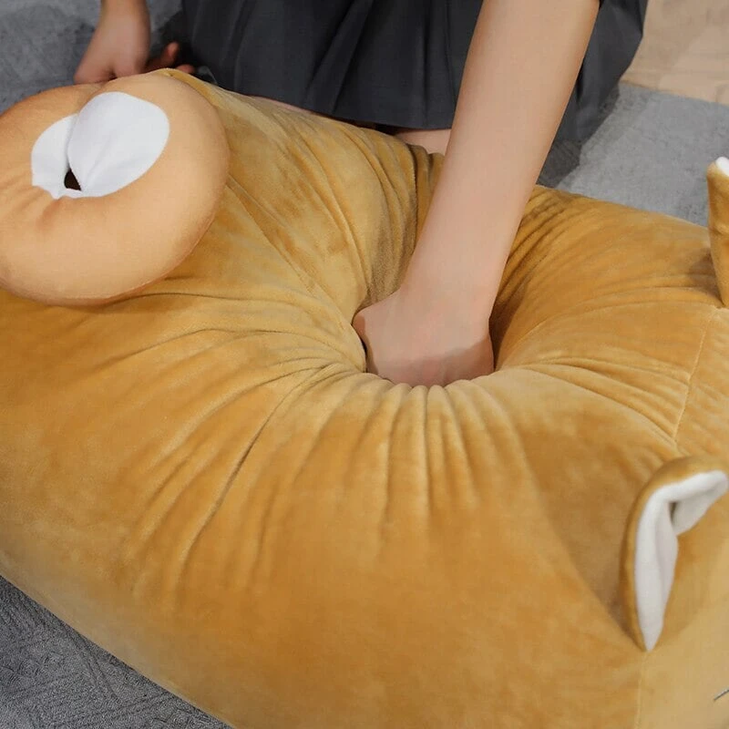 Long Kawaii Shiba Inu Cat Pillow Plush - Image 13