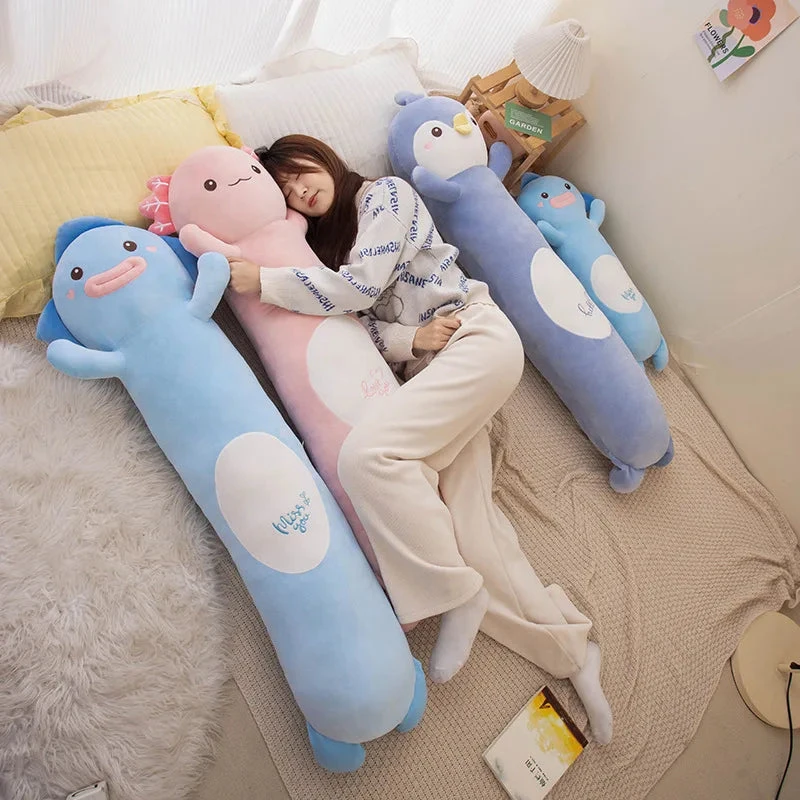 Long Snuggly Fish Axolotl Penguin Plushie Collection 2024 - Image 14