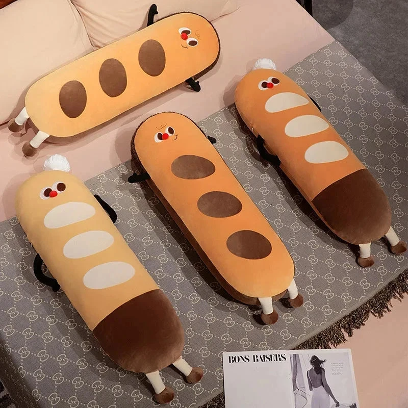 Long Snuggly Funny Baguette Bread Plushies - Image 2