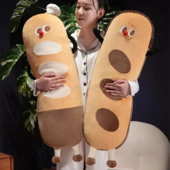 Long Snuggly Funny Baguette Bread Plushies
