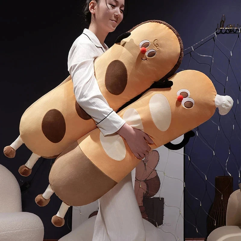 Long Snuggly Funny Baguette Bread Plushies - Image 7