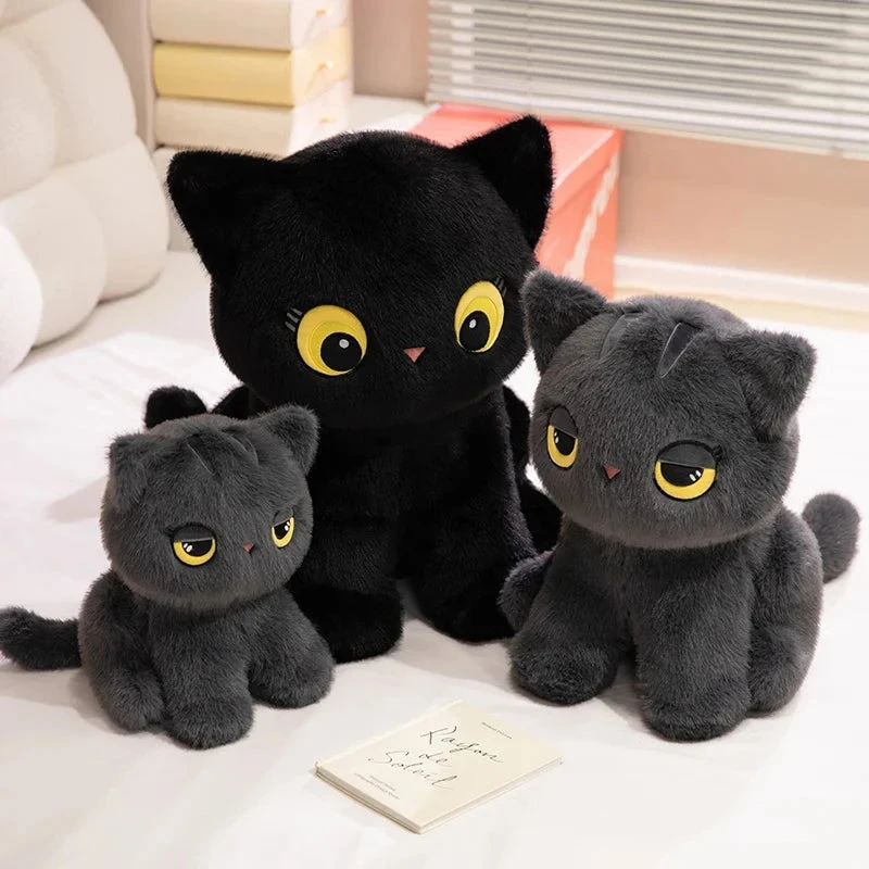 Luna & Misty The Fluffy Sitting Cat Plushies - Image 8