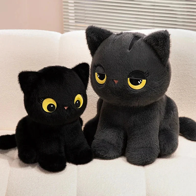 Luna & Misty The Fluffy Sitting Cat Plushies - Image 3