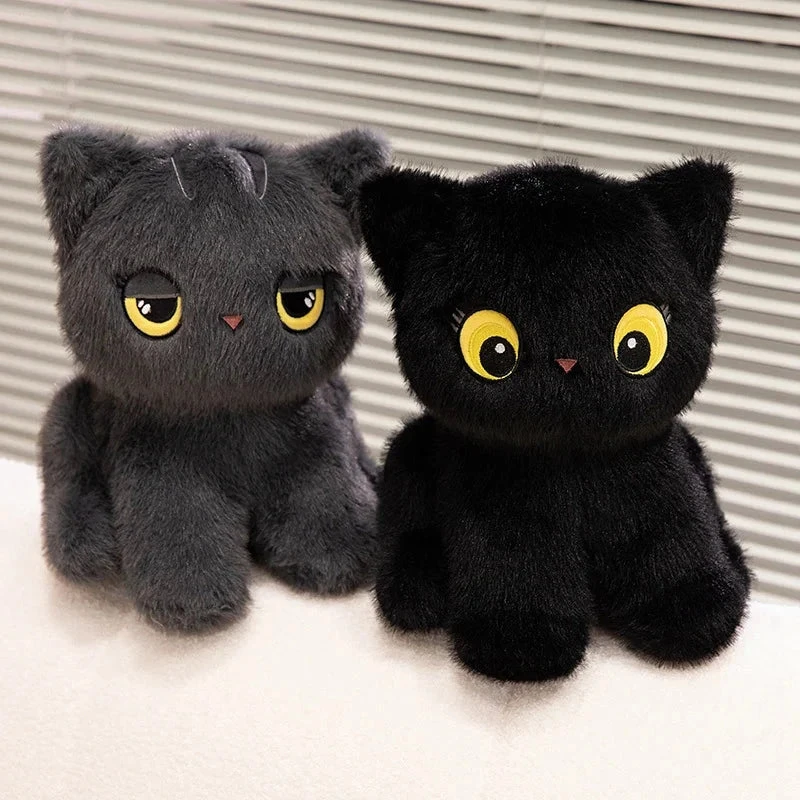 Luna & Misty The Fluffy Sitting Cat Plushies - Image 10