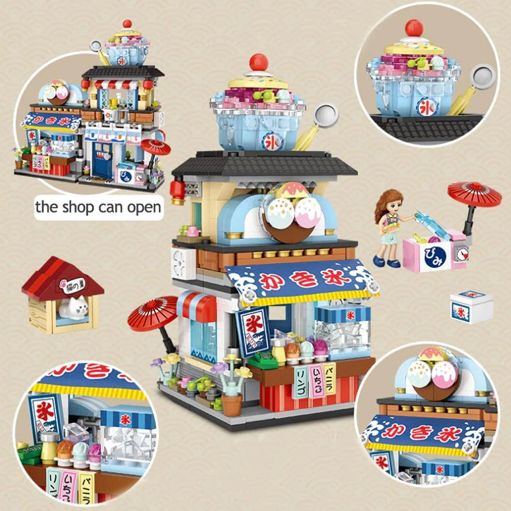 Micro Japanese Desserts Cafe Building Sets - Image 3