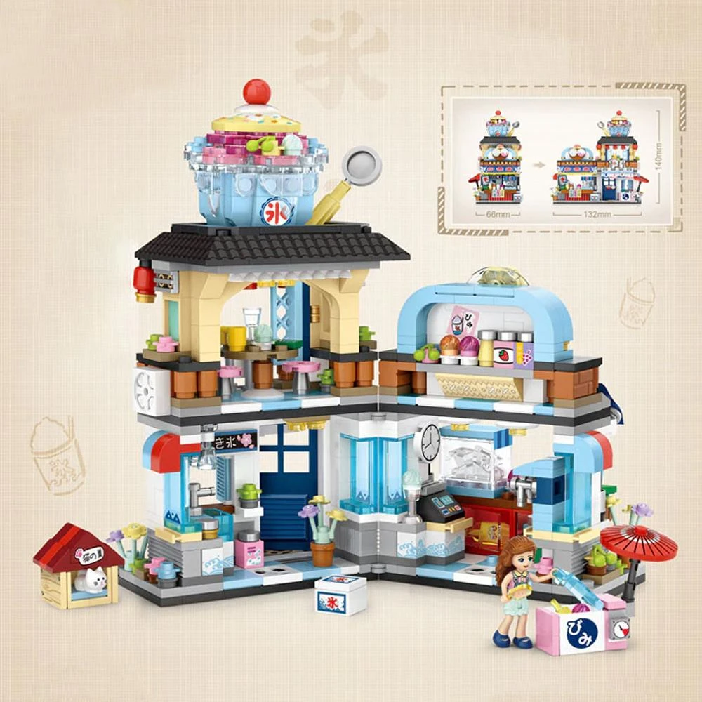 Micro Japanese Desserts Cafe Building Sets - Image 4
