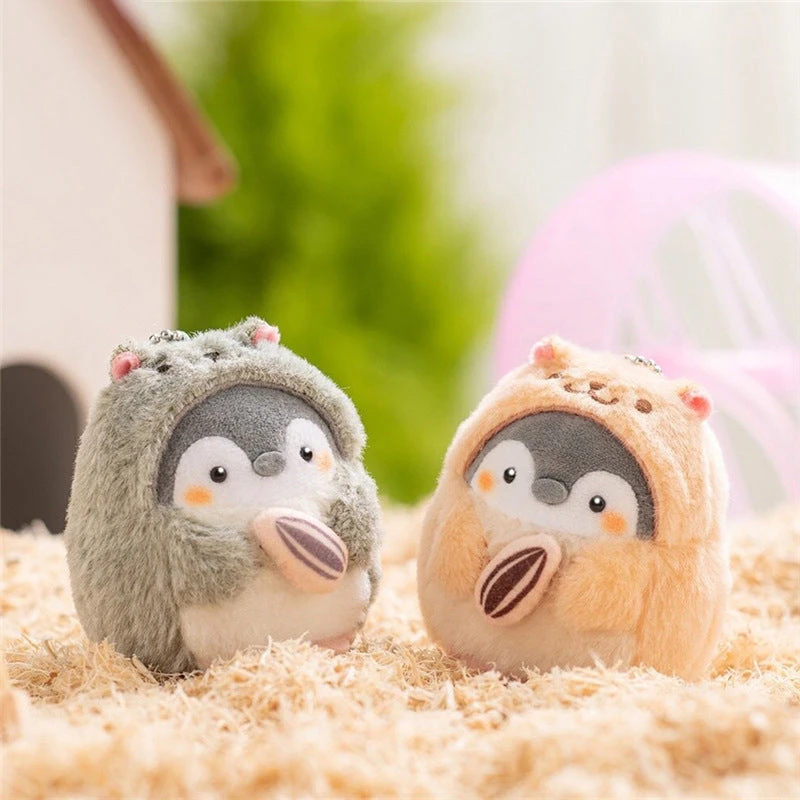 Accessories Mini Kawaii Chubby Penguin Hamster Keyring Pendant
