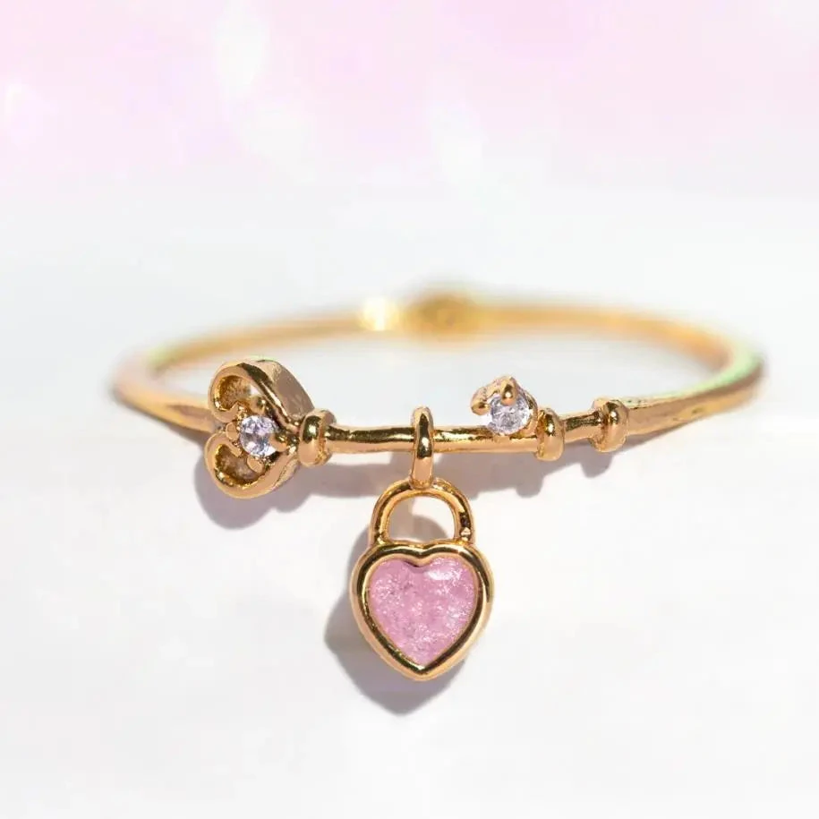 Mini Love Heart Adjustable Ring - Image 19