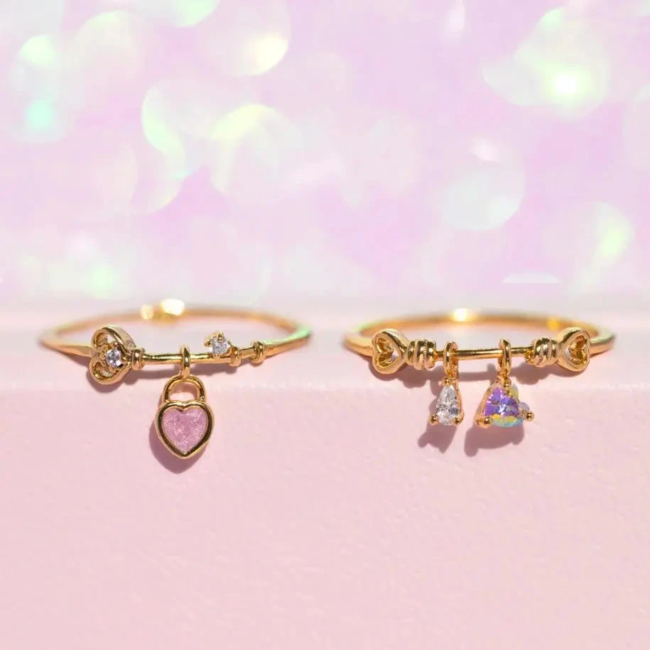 Mini Love Heart Adjustable Ring - Image 11