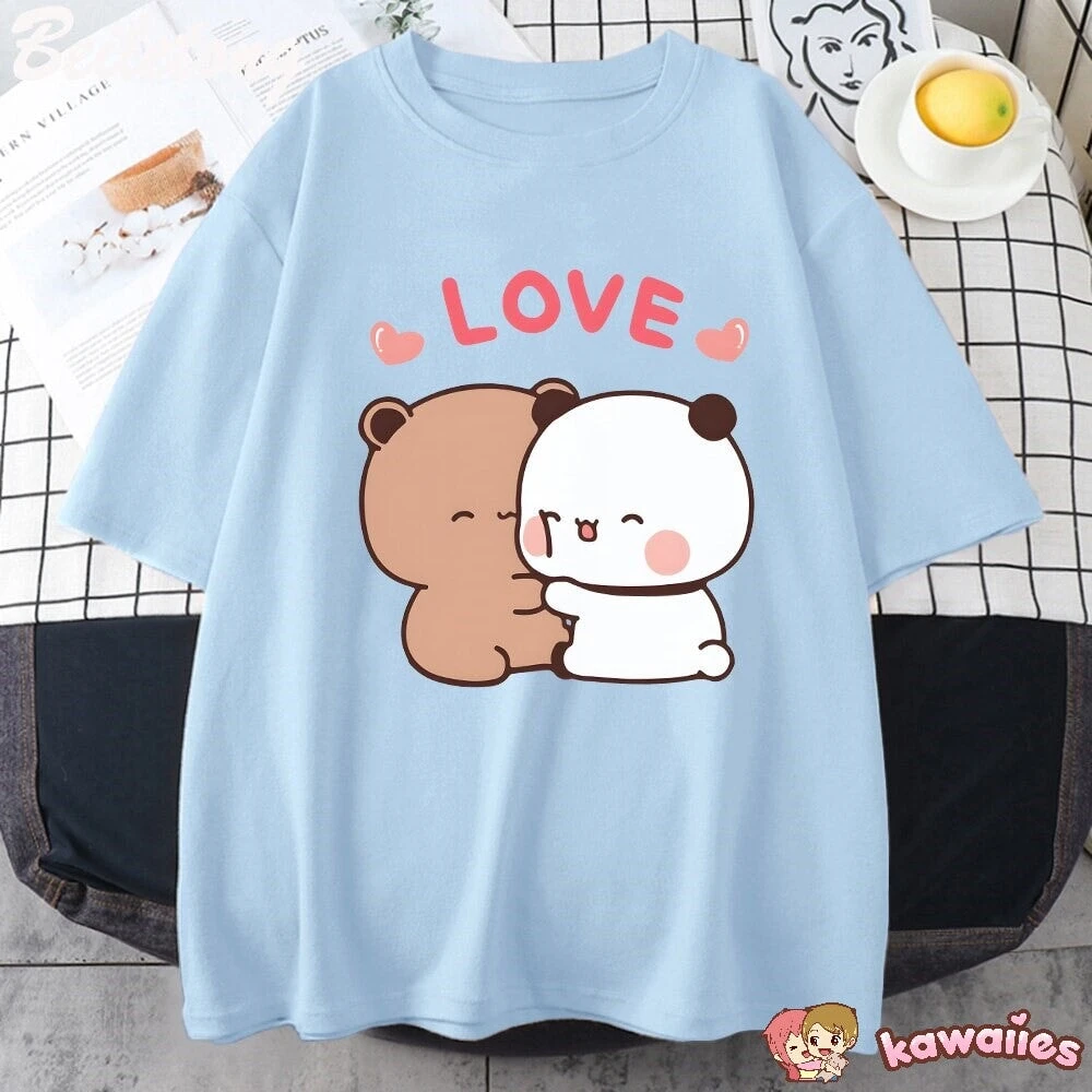 Apparel Mocha And Tofu Panda Bear Love Tee - Image 10