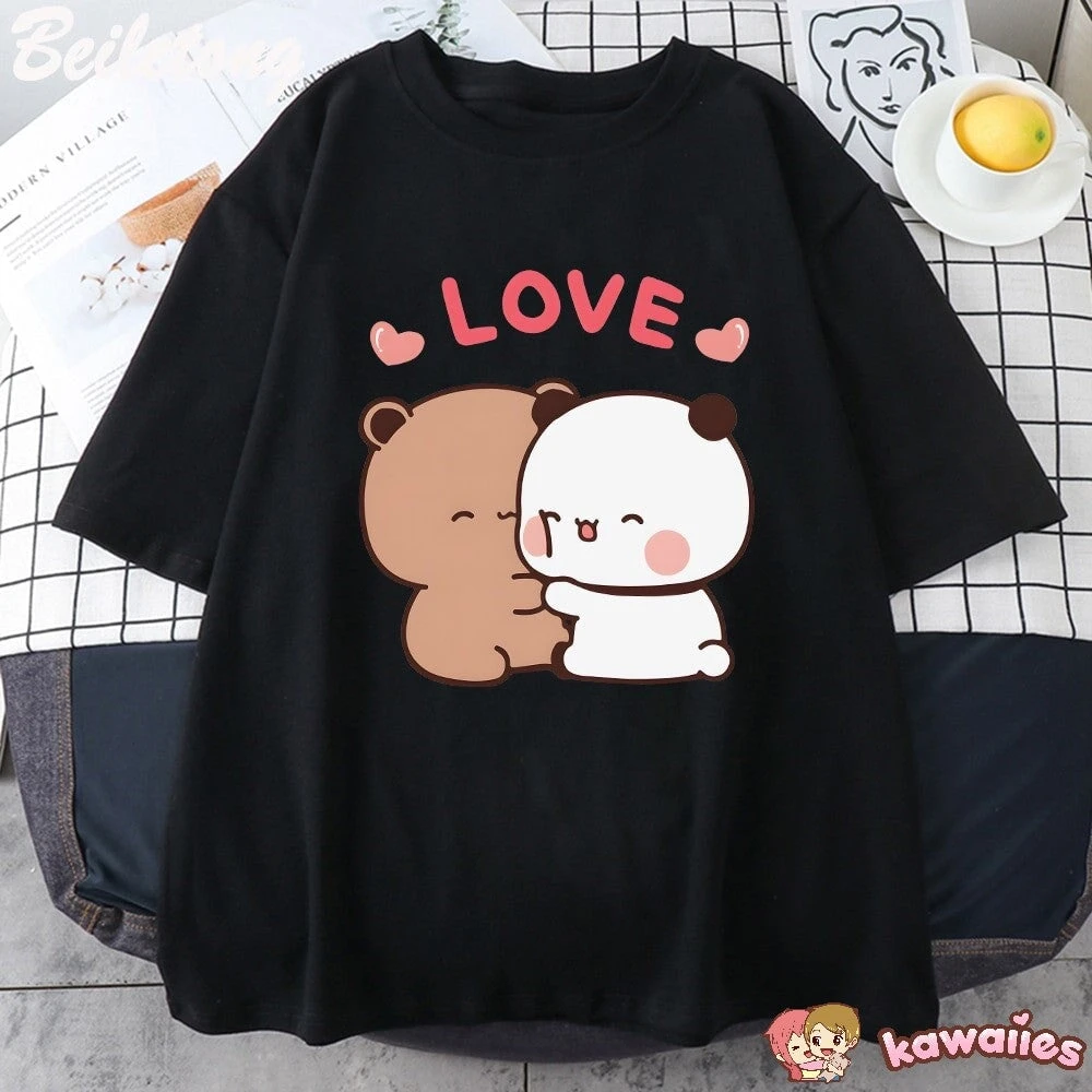 Apparel Mocha And Tofu Panda Bear Love Tee - Image 7