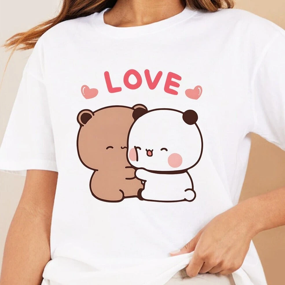 Apparel Mocha And Tofu Panda Bear Love Tee