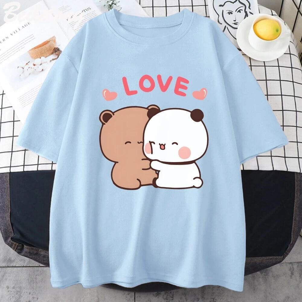 Apparel Mocha And Tofu Panda Bear Love Tee - Image 6