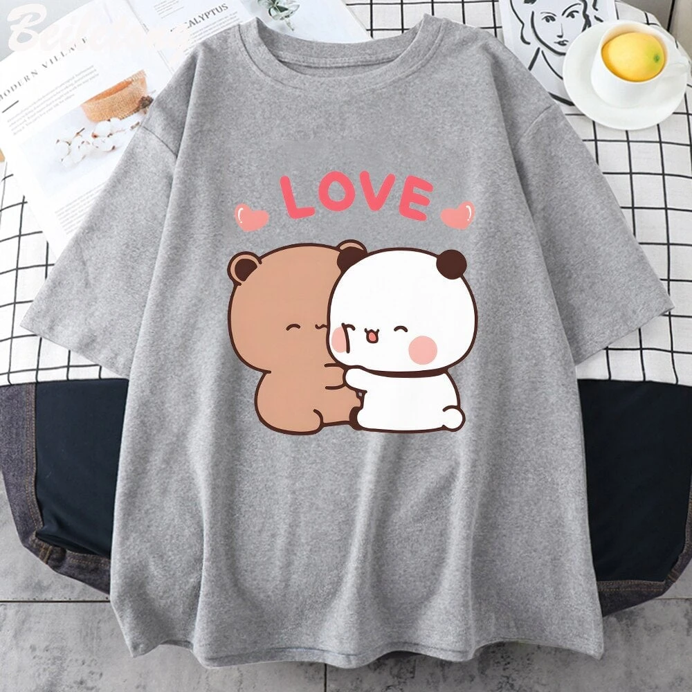 Apparel Mocha And Tofu Panda Bear Love Tee - Image 4