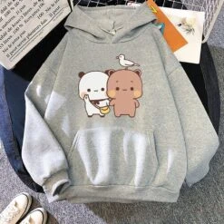 Apparel Mocha & Tofu Bears Seagull Friend Unisex Hoodie