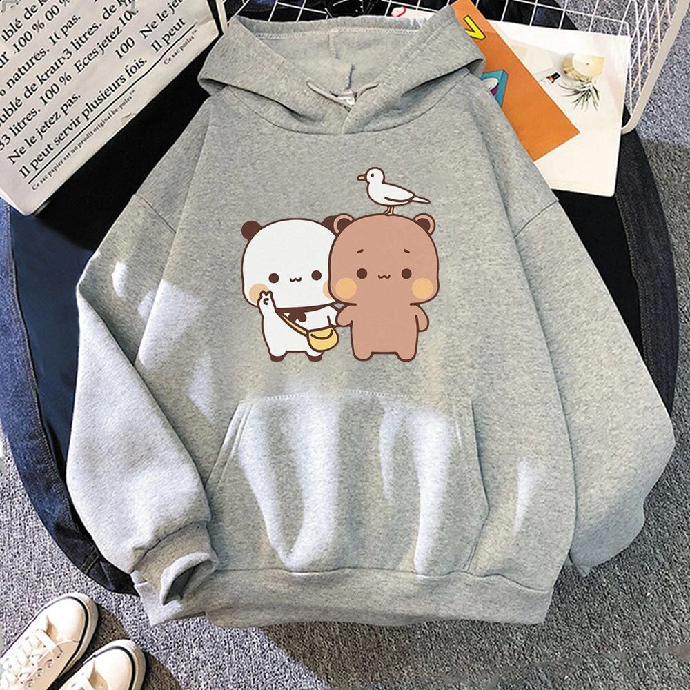 Apparel Mocha & Tofu Bears Seagull Friend Unisex Hoodie