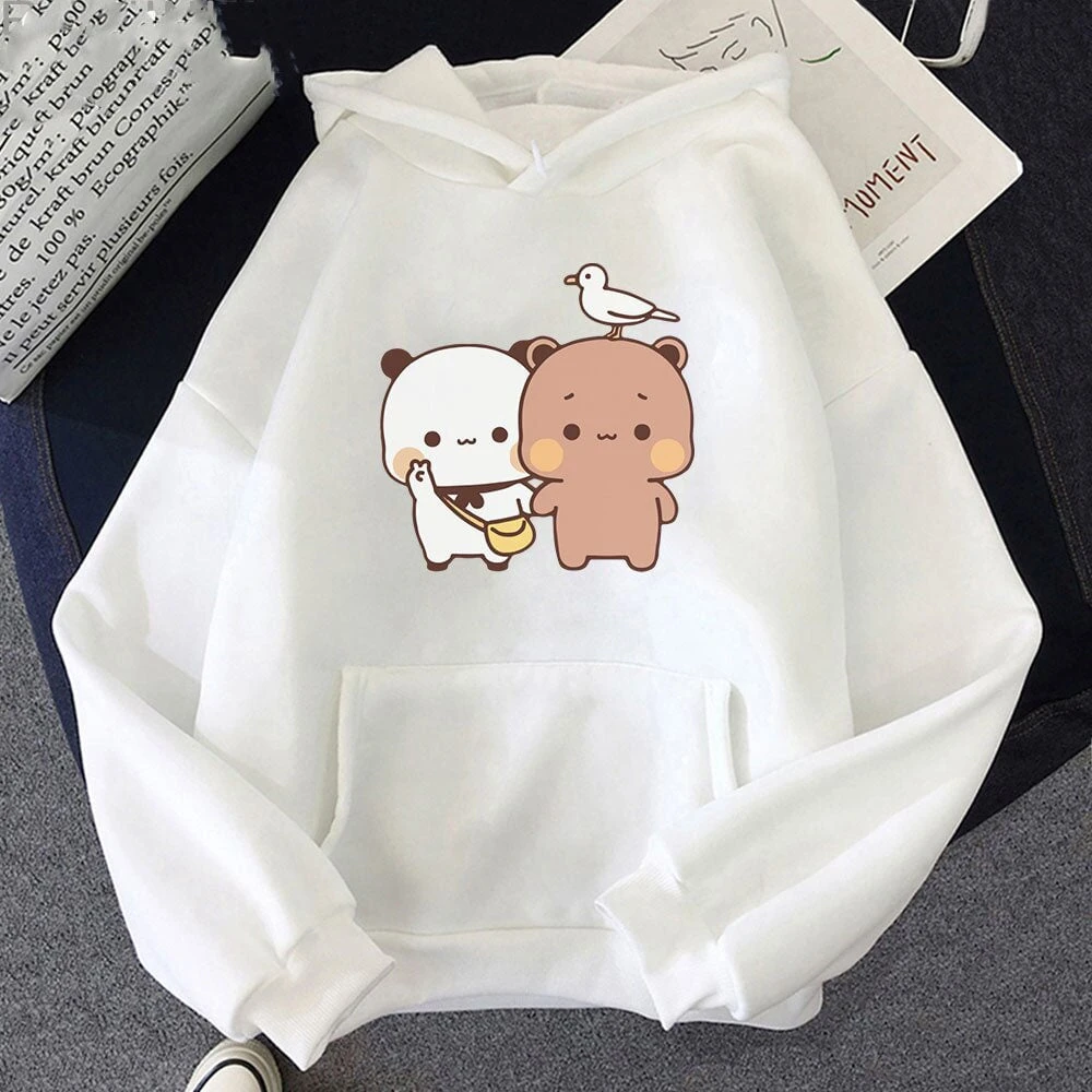 Apparel Mocha & Tofu Bears Seagull Friend Unisex Hoodie - Image 7