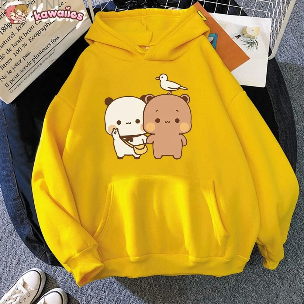 Apparel Mocha & Tofu Bears Seagull Friend Unisex Hoodie - Image 9