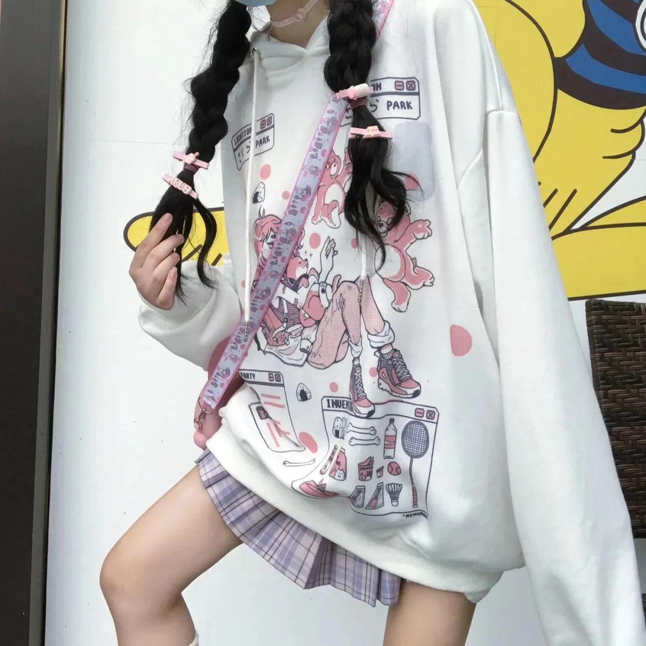 Apparel Oversized Harajuku Care Bear Hoodie - Image 11