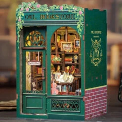 Owl Bookstore Wooden Bookshelf Nook Kit