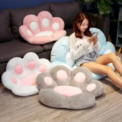 Kawaii Cute Pastel Paw Seat Cushions