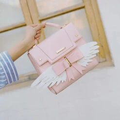 Apparel Pink Angel Wings Shoulder Bag Hand Bag