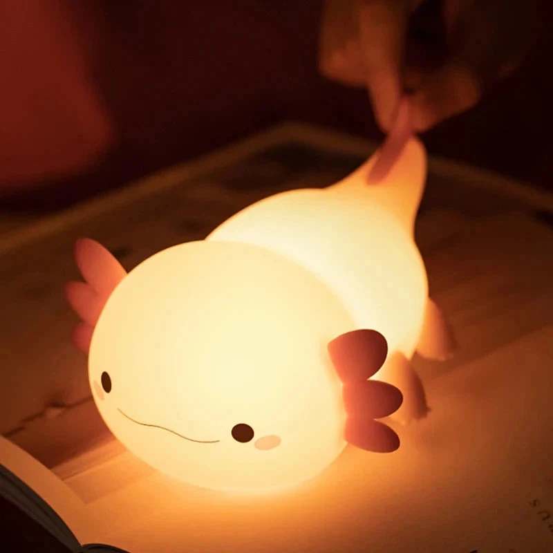 Pink Axolotl LED Night Light - Image 3