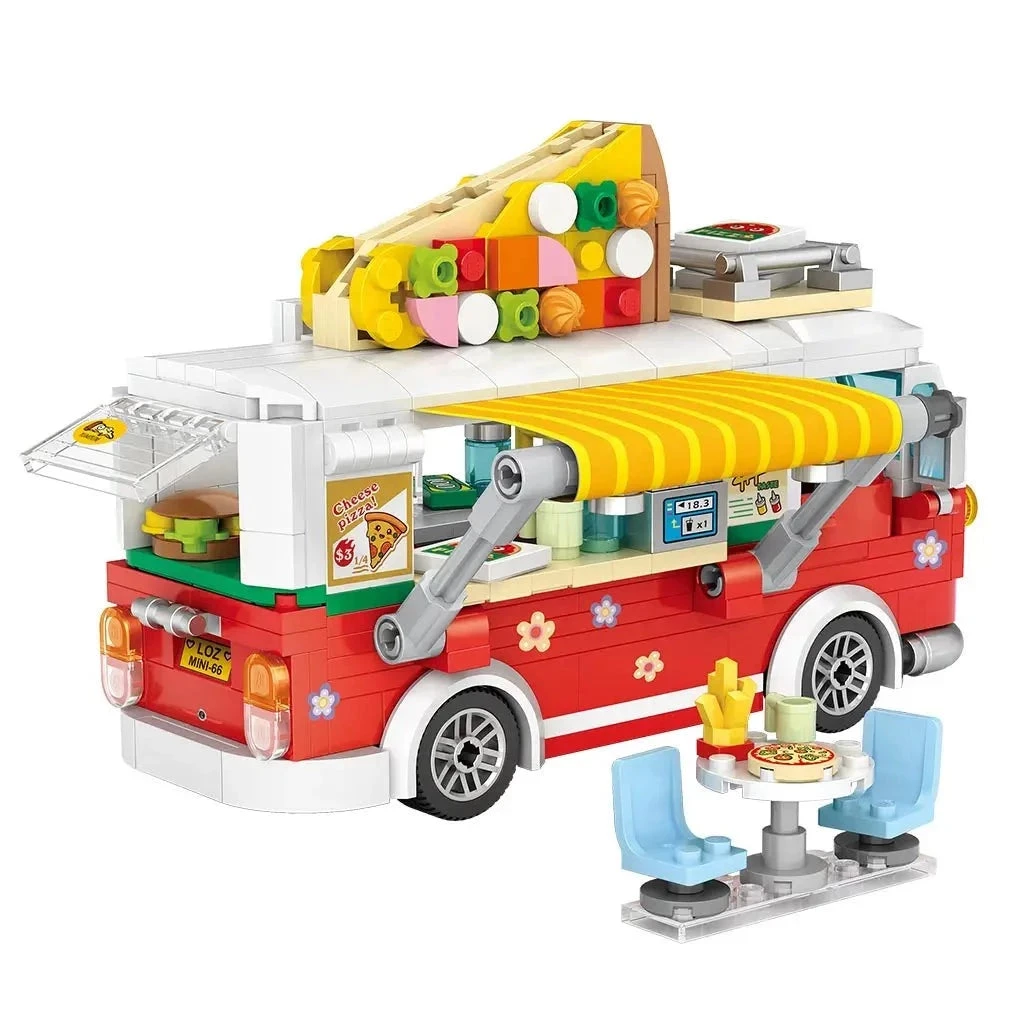 Pizza And Coffee Truck Nano Building Blocks - Image 7