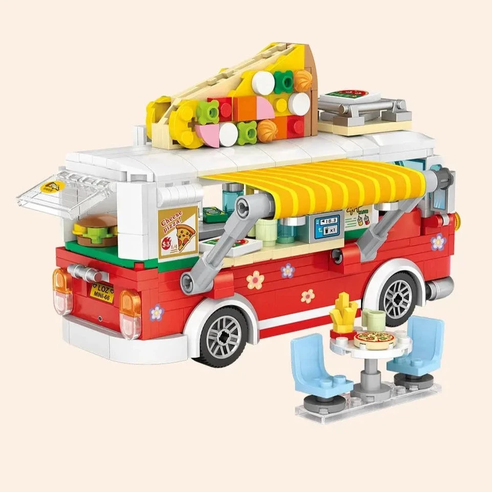 Pizza And Coffee Truck Nano Building Blocks - Image 9