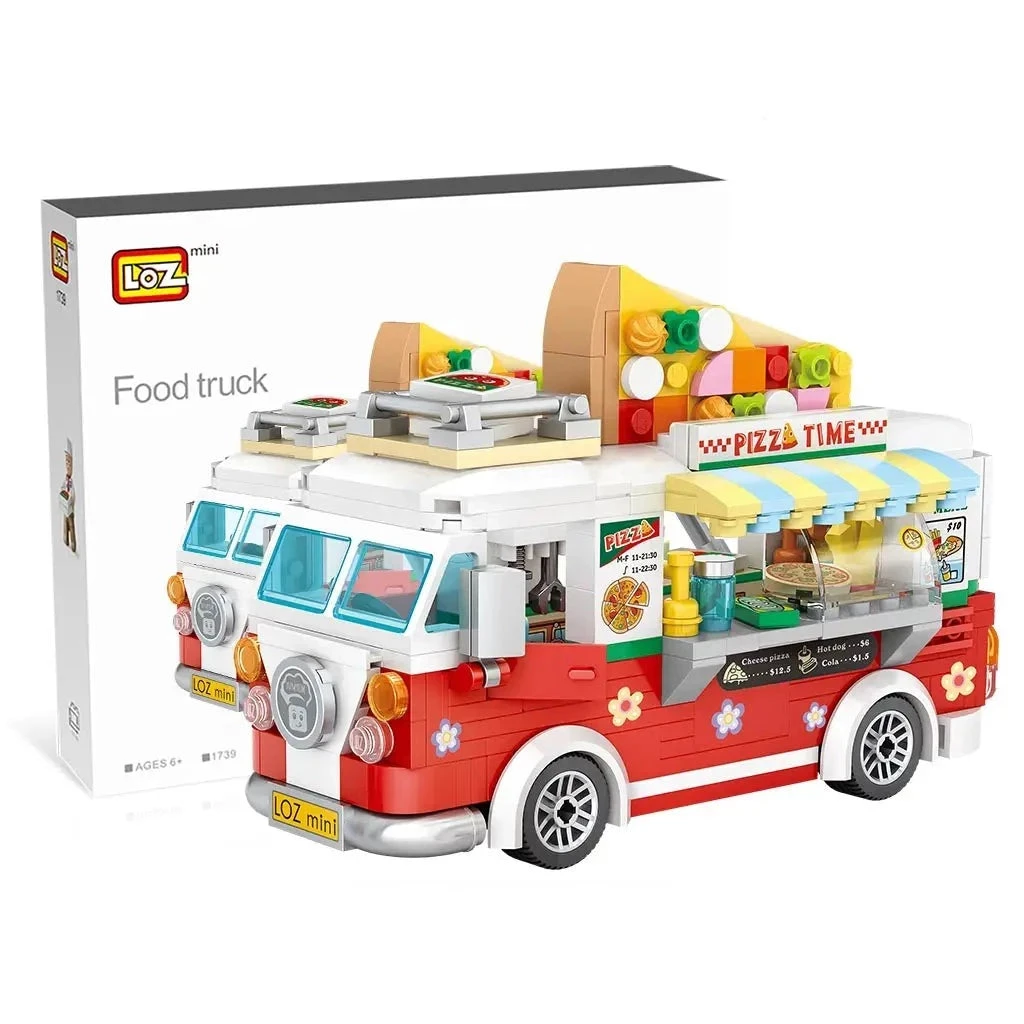 Pizza And Coffee Truck Nano Building Blocks - Image 4